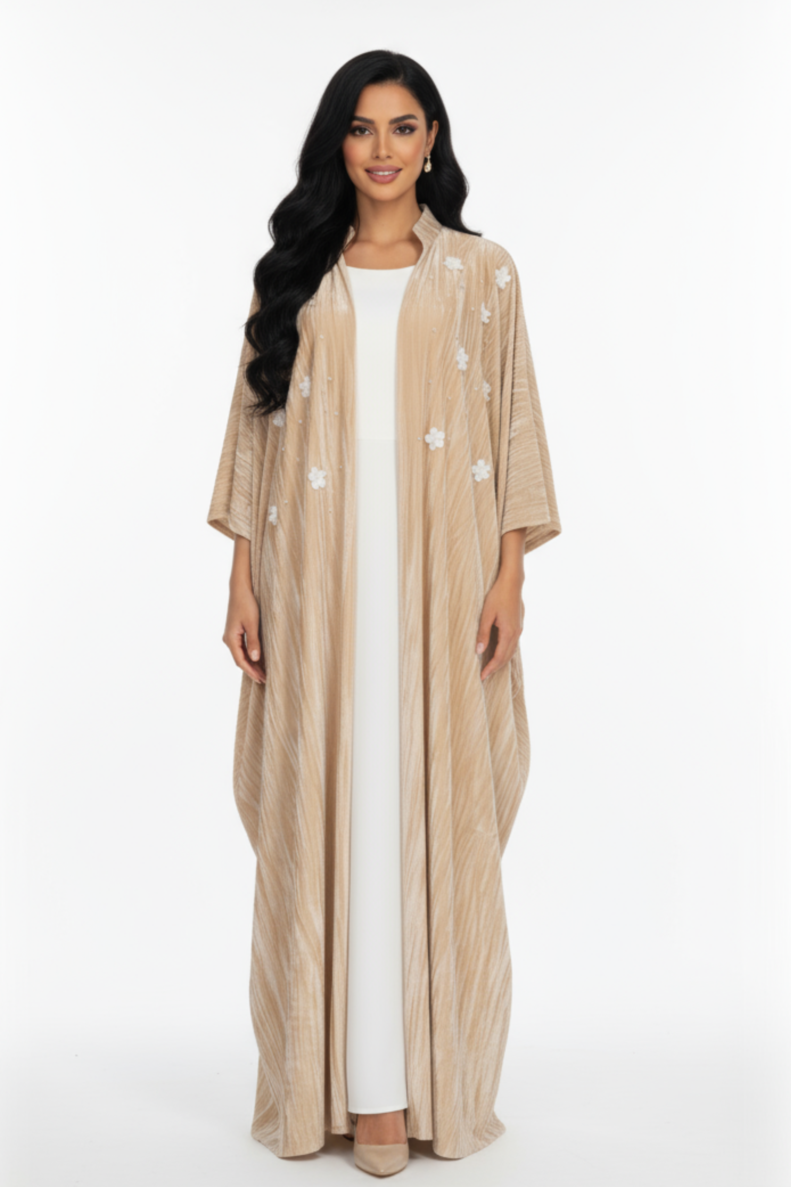 كيمونو زهرة بيج أنيق
