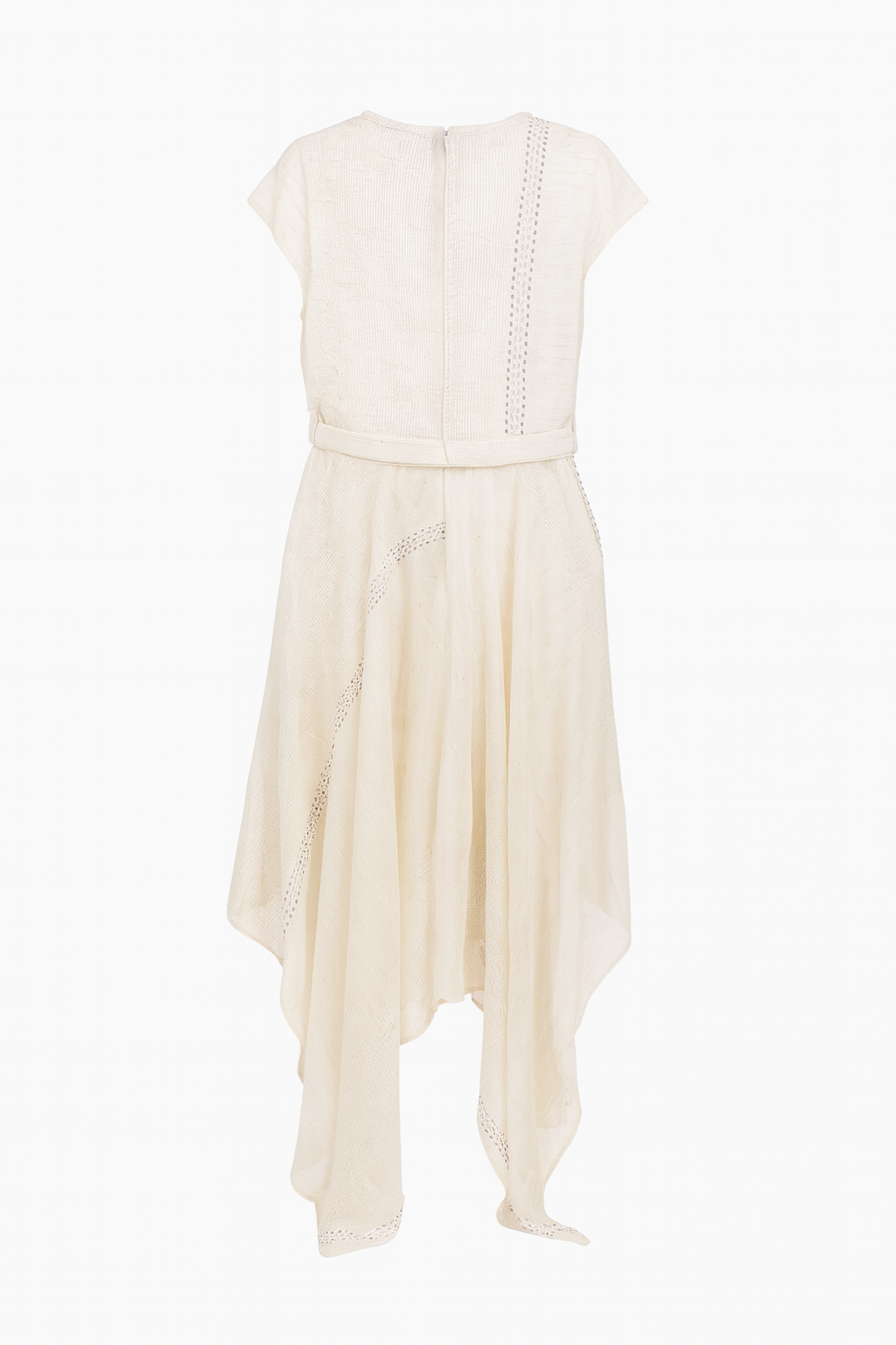 فستان ميدي بلمعة فاخرة وحزام 