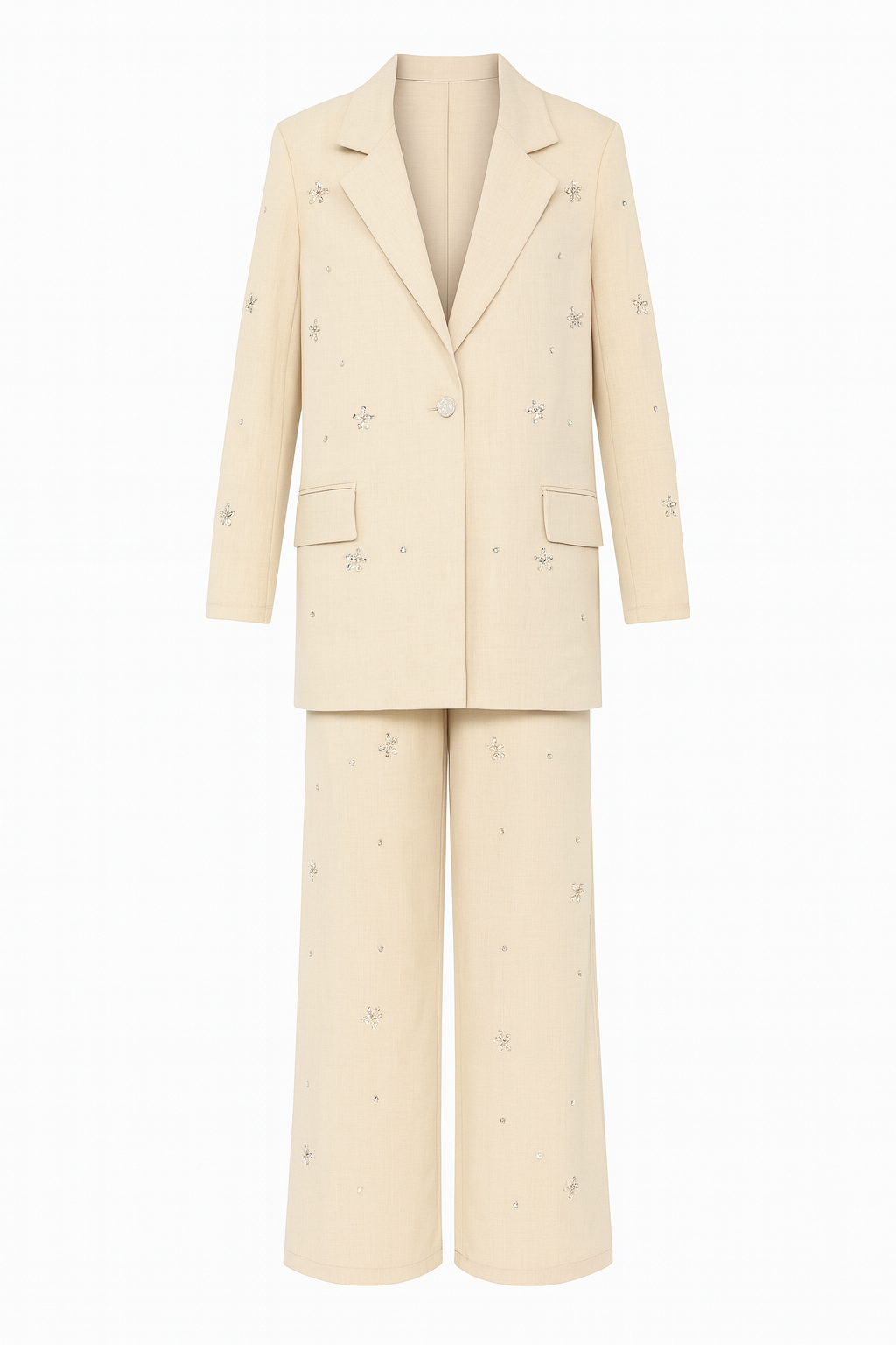 طقم نسائي مرصع بالفصوص 