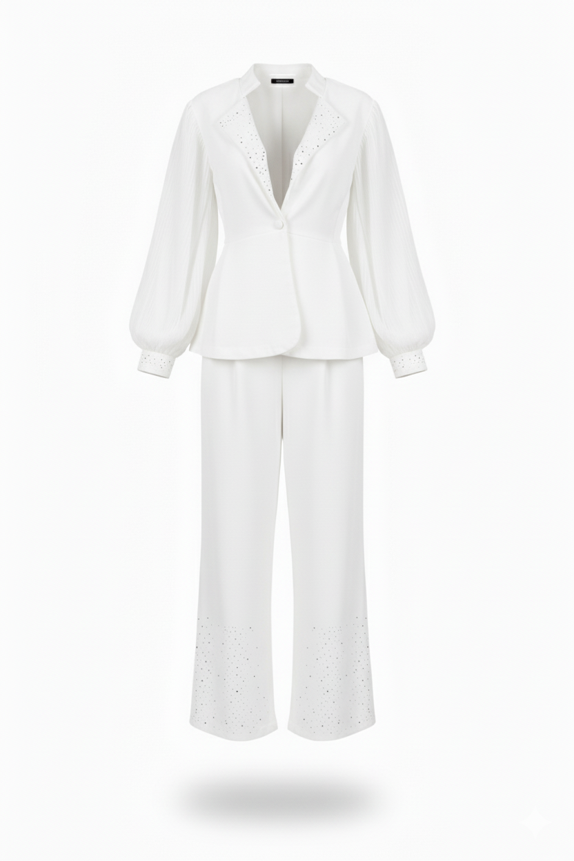 بليزر سترس مع بنطلون أنيق