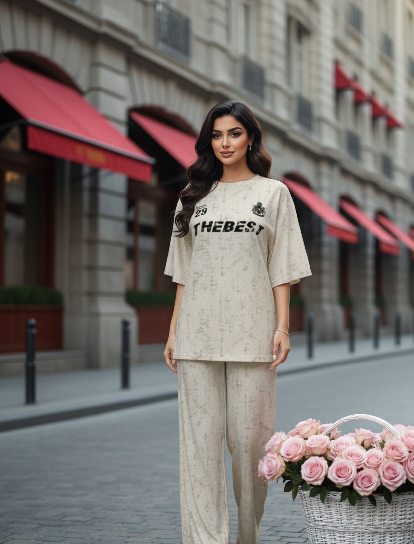 طقم يومي مريح بلمسة رياضية 