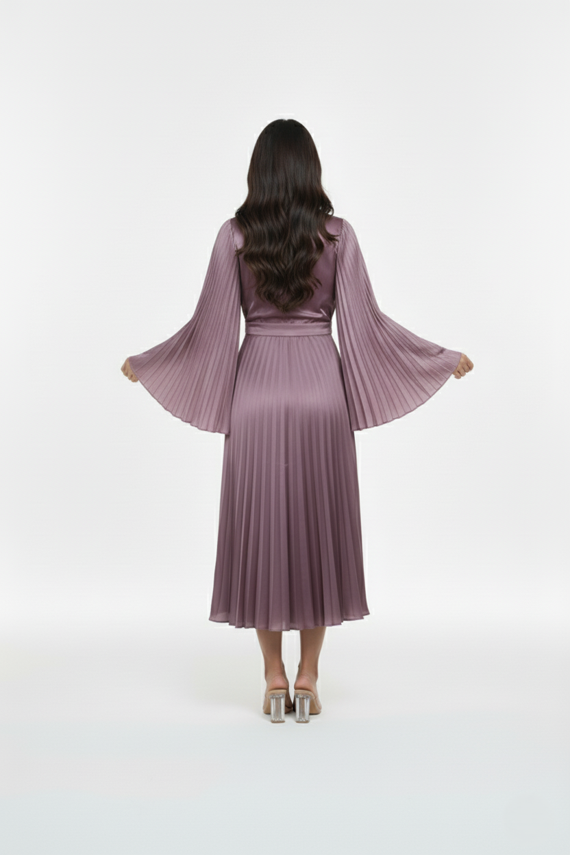  فستان سهرة ساتان بيليسيه