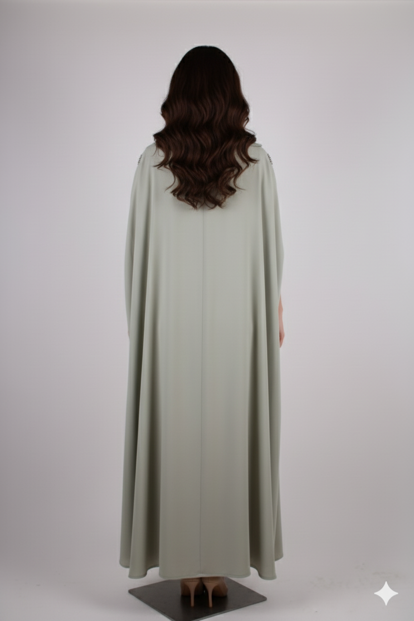 كيمونو شيفون – تصميم أنيق مع لمسات فصوص لامعة