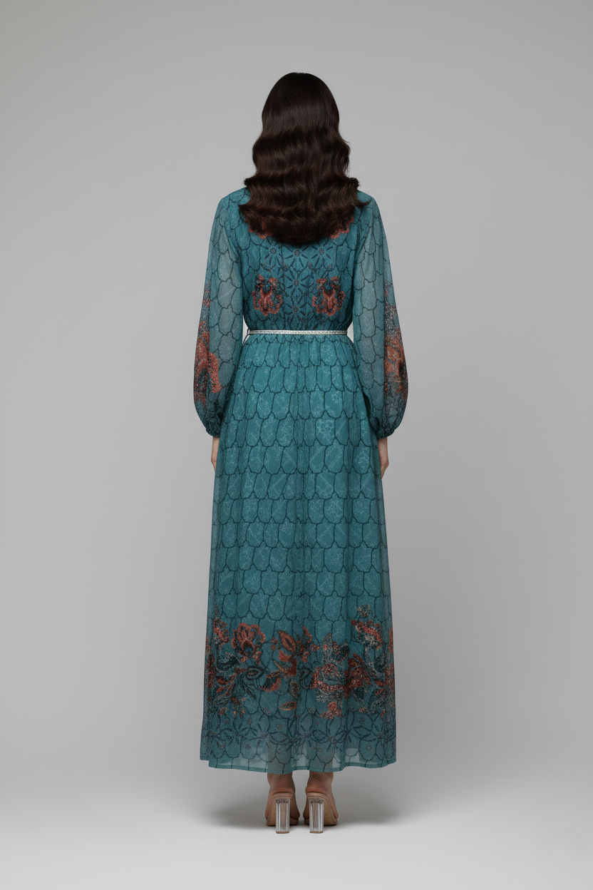 جلابية شيفون الخلية 