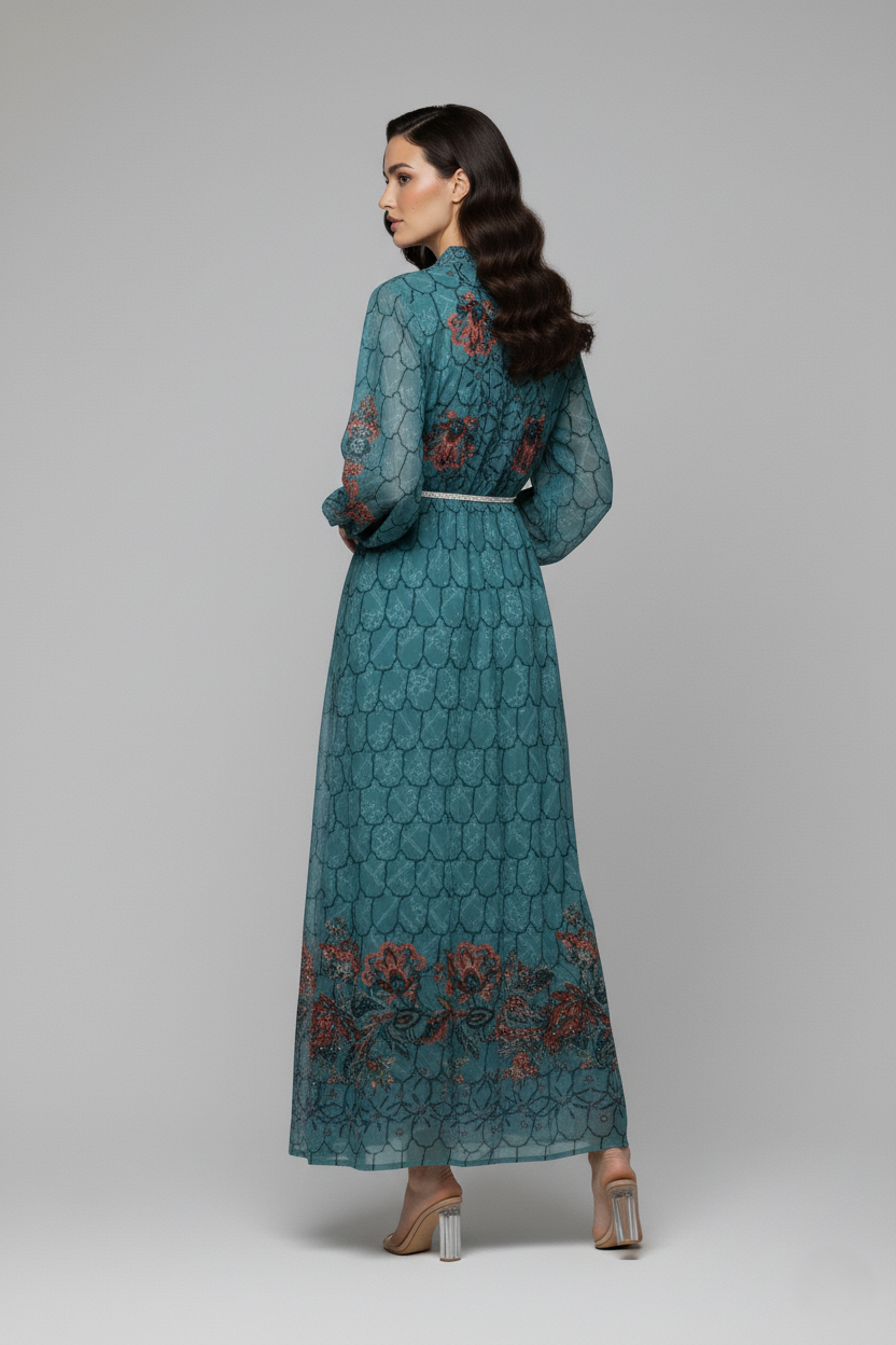 جلابية شيفون الخلية 