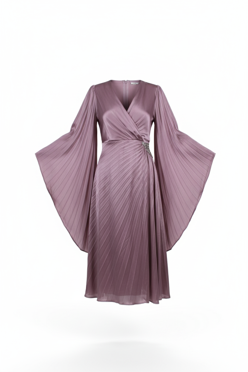  فستان سهرة ساتان بيليسيه