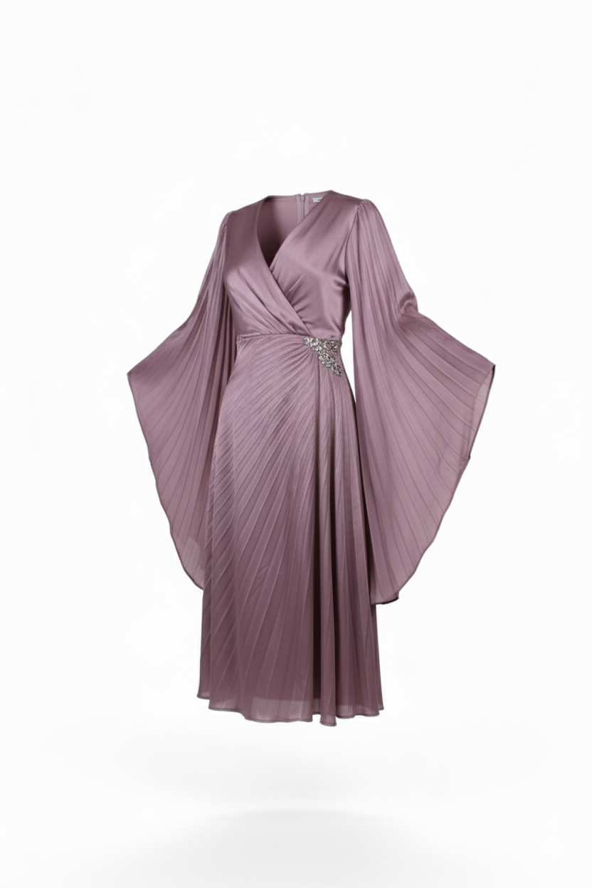  فستان سهرة ساتان بيليسيه