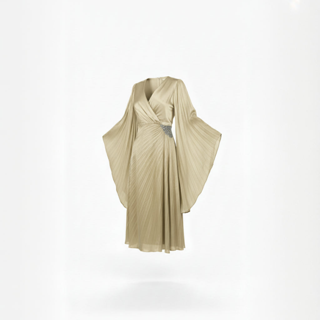  فستان سهرة ساتان بيليسيه